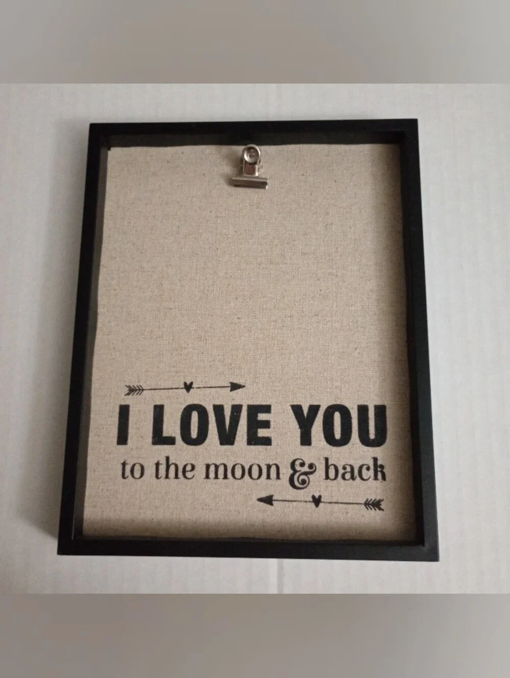Mainstays I Love You To The Moon & Back Clipboard Frame For 4x6 Photo